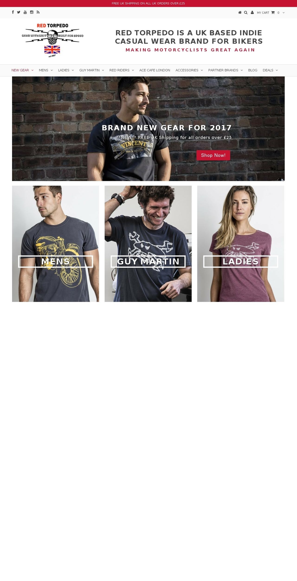 redtorpedo.com shopify website screenshot