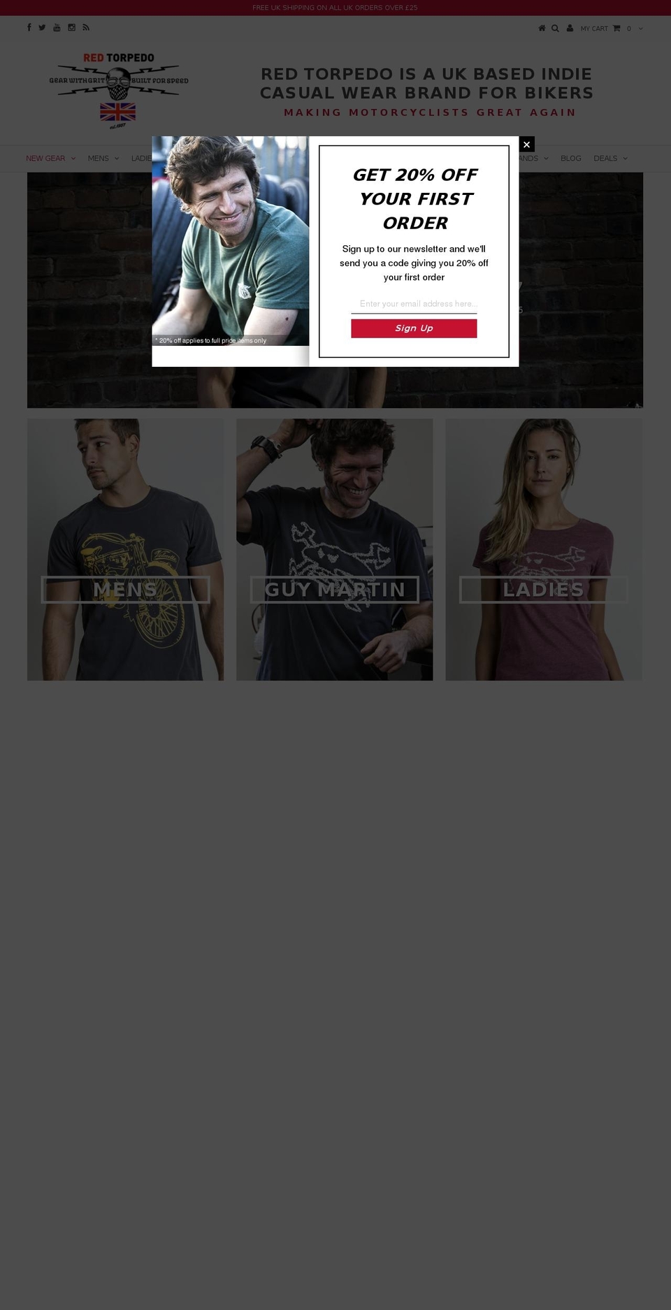 Main Red Torpedo Theme Shopify theme site example redtorpedo.de