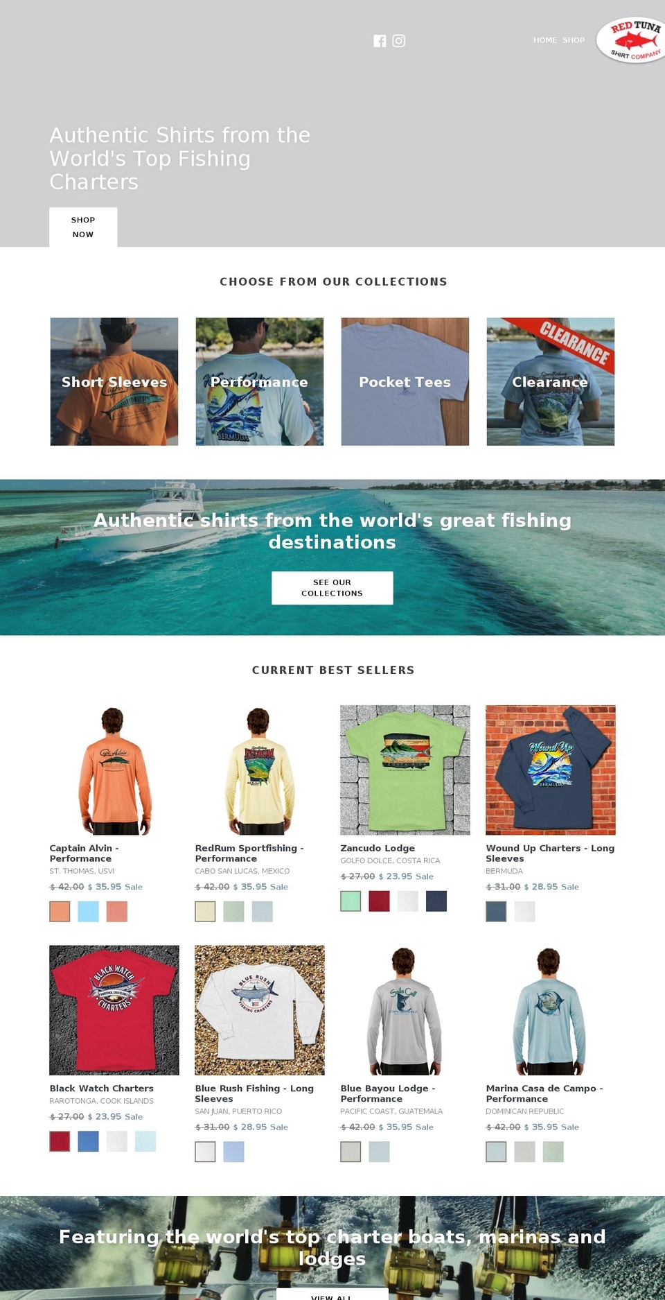 redtunashirt.com — Shopify storefront screenshot