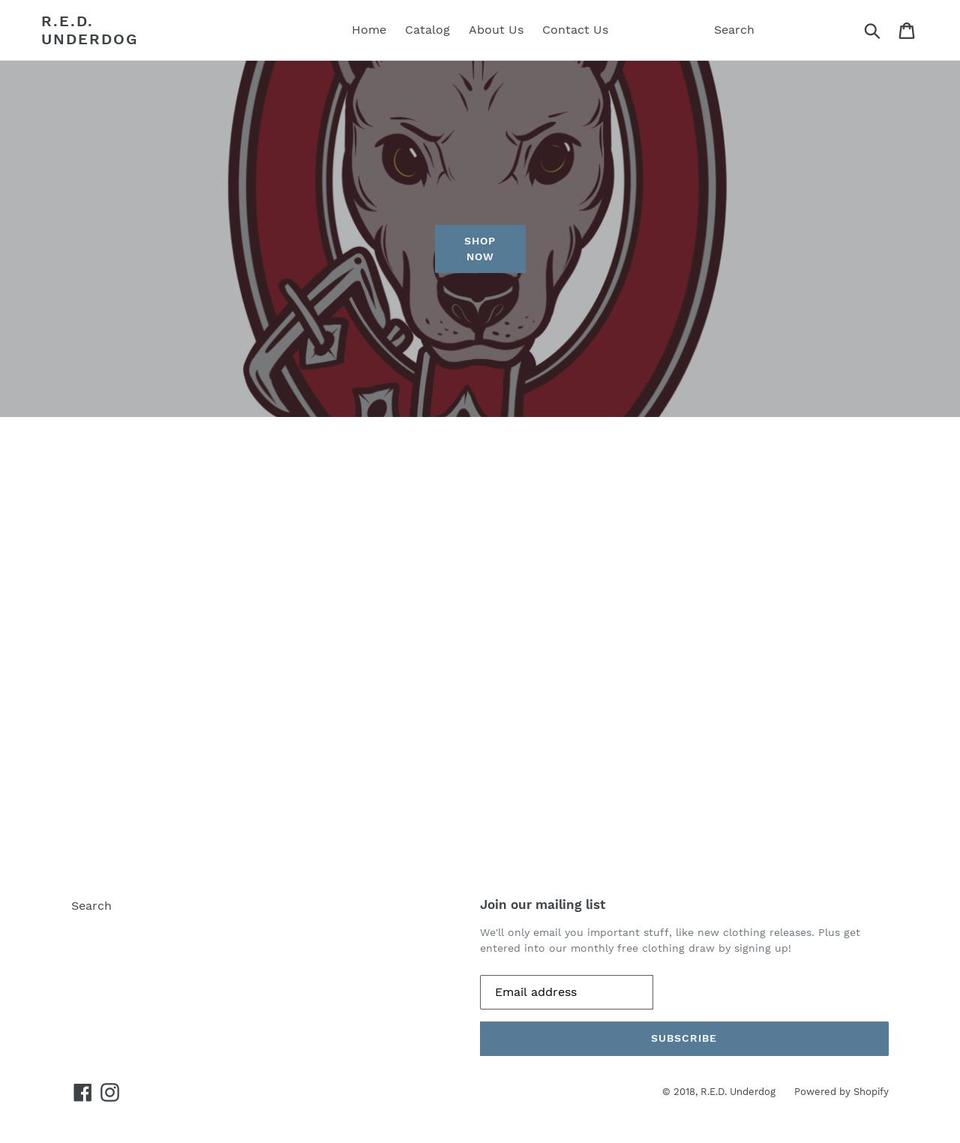 redunderdog.com — Shopify storefront screenshot