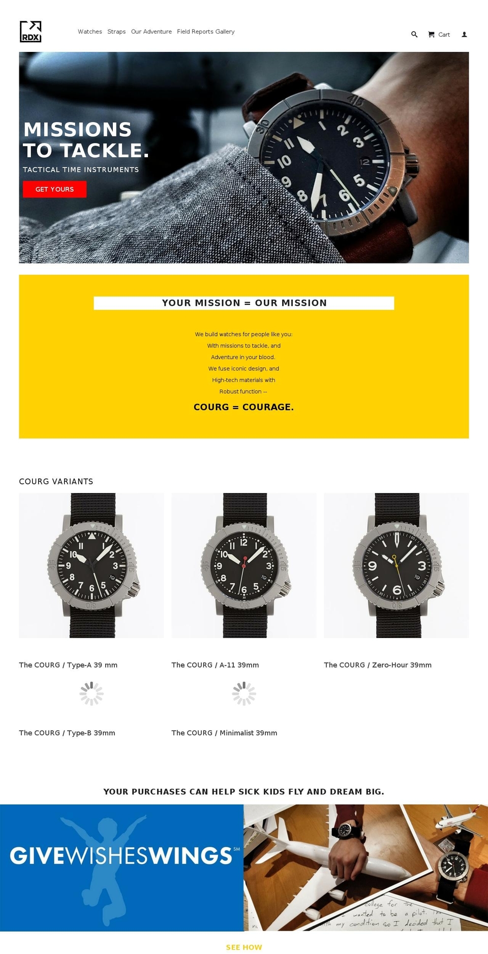 reduxwatches.com shopify website screenshot