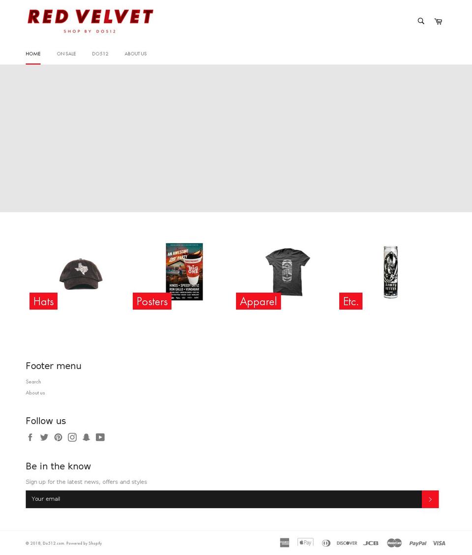 redvelvetstore.com — Shopify storefront screenshot