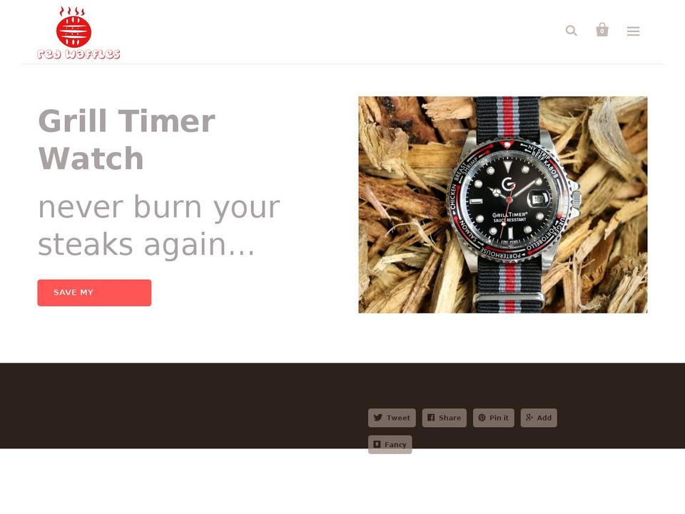 redwaffles.com — Shopify storefront screenshot