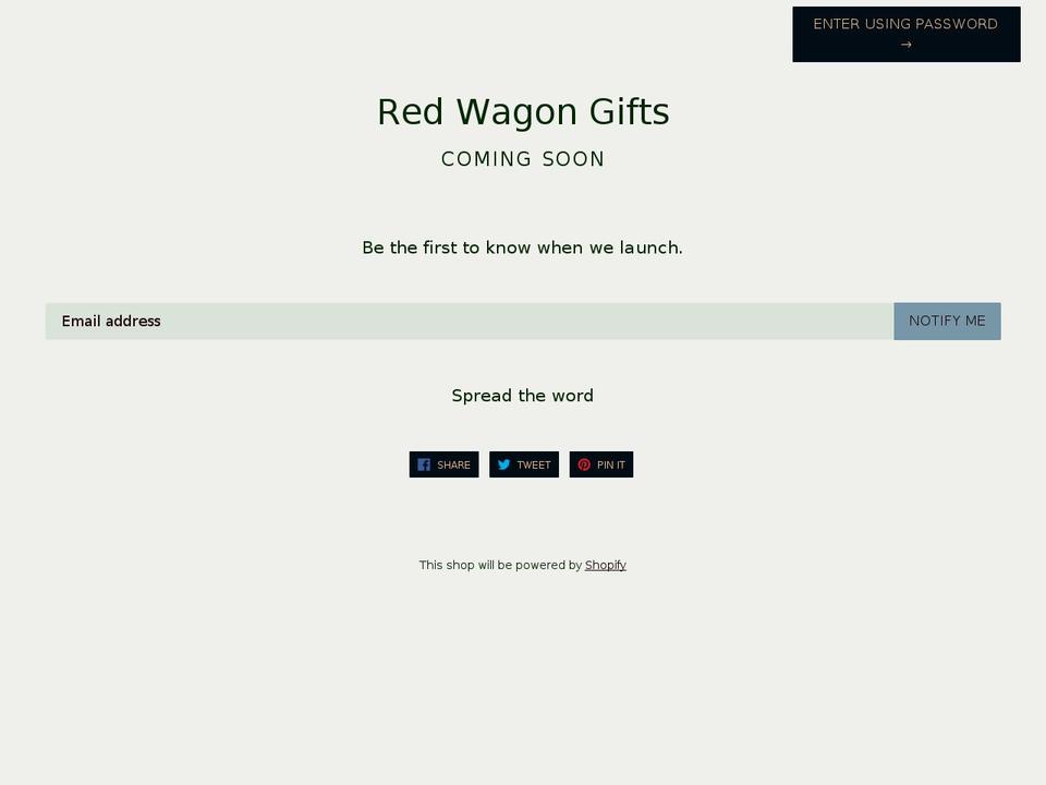 redwagongifts.com — Shopify storefront screenshot