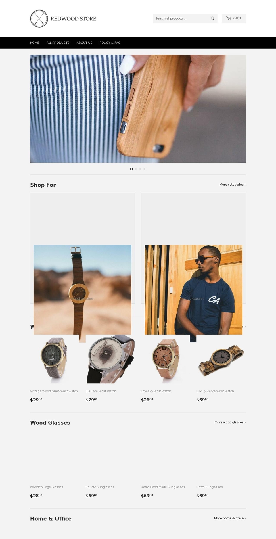 redwood-store.com — Shopify storefront screenshot