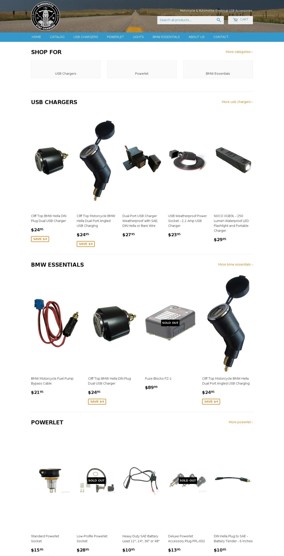 redwoodmoto.com — Shopify storefront screenshot