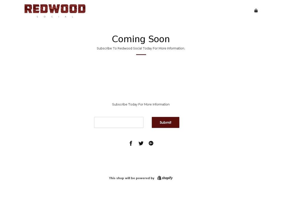 redwoodsocial.com — Shopify storefront screenshot