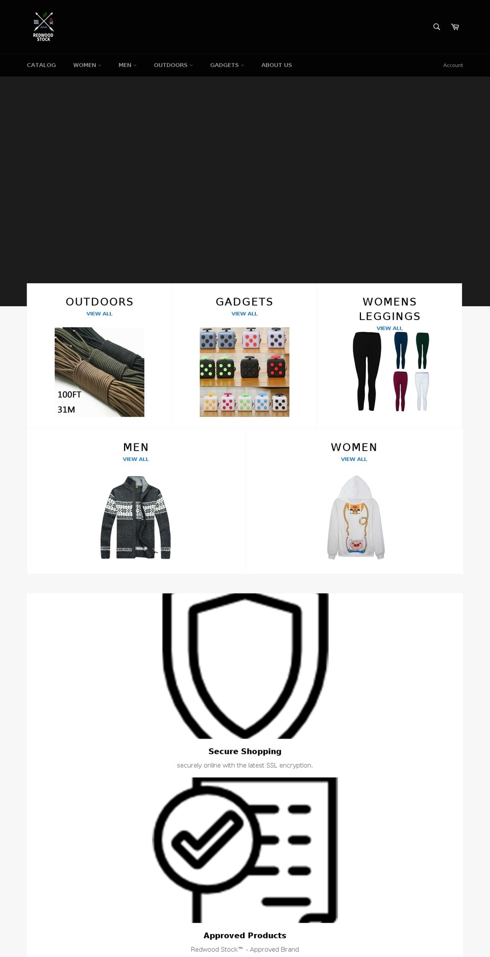 redwoodstock.com shopify website screenshot