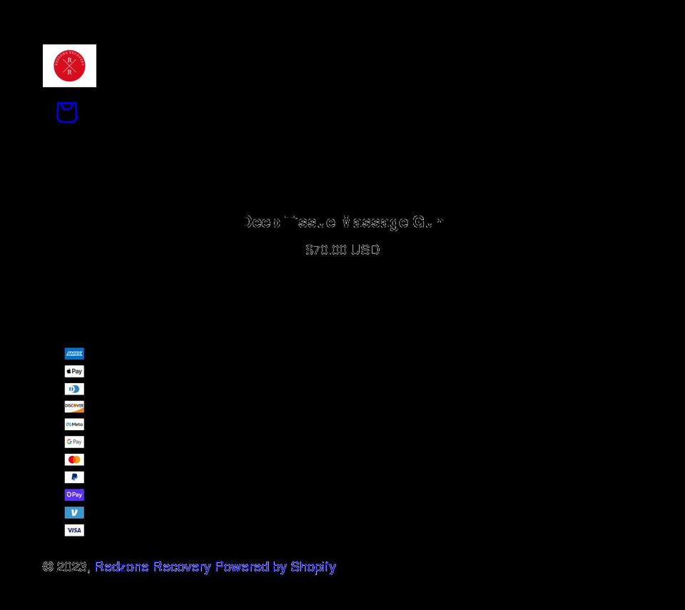 redzonerecovery.com shopify website screenshot