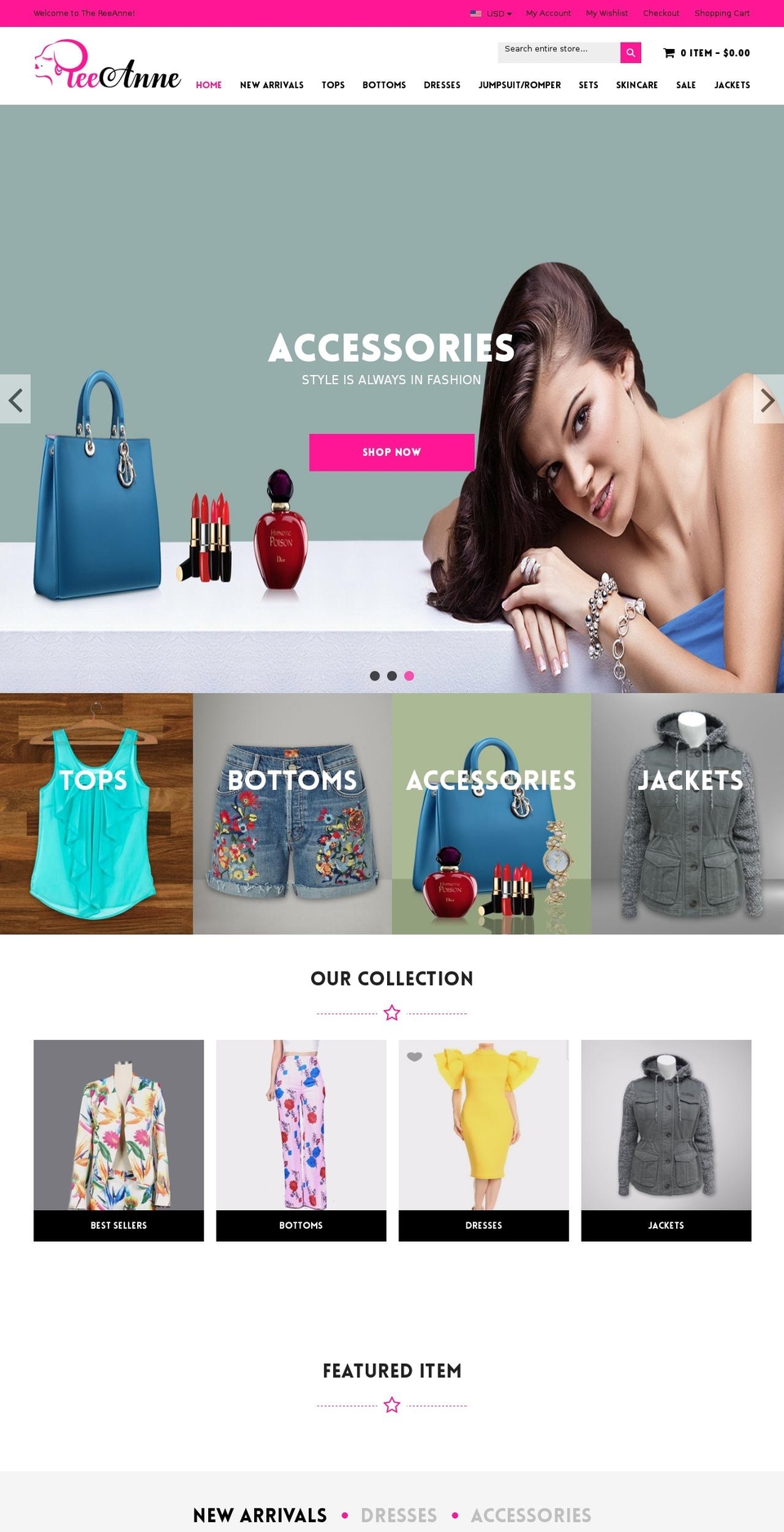 peacockfashionr24 Shopify theme site example reeanne.com