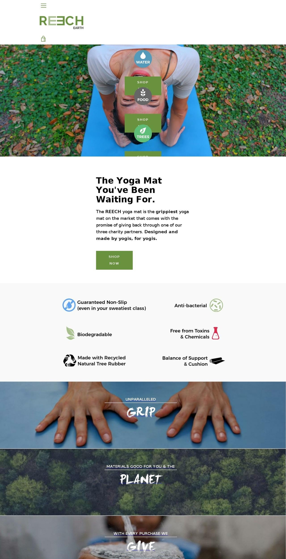 reechearth.com — Shopify storefront screenshot