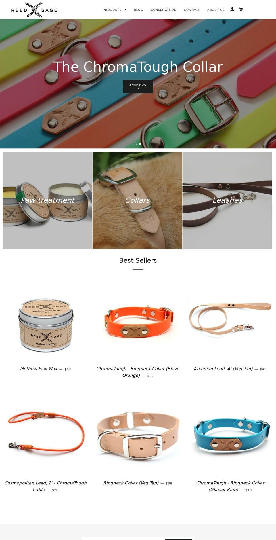 reedandsage.com shopify website screenshot