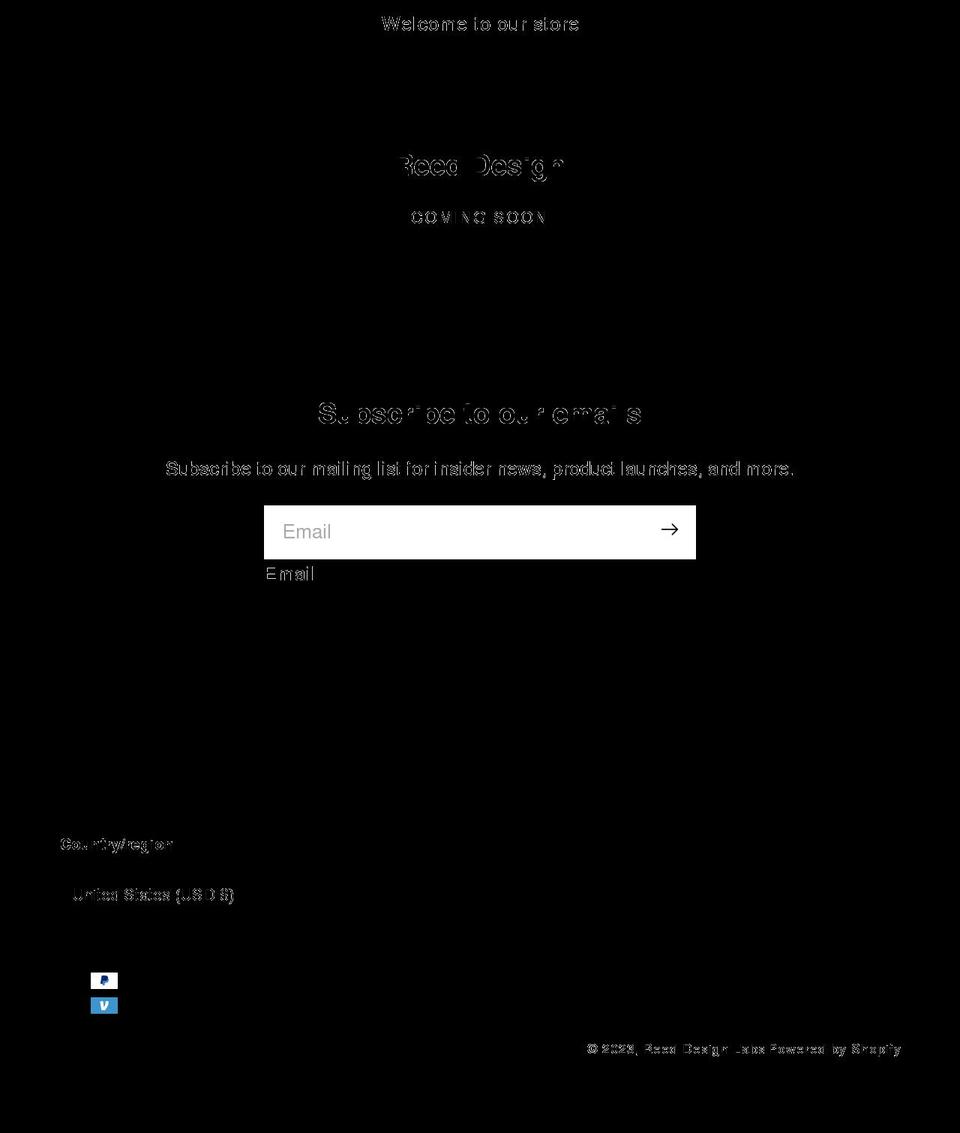 reeddesign.net shopify website screenshot