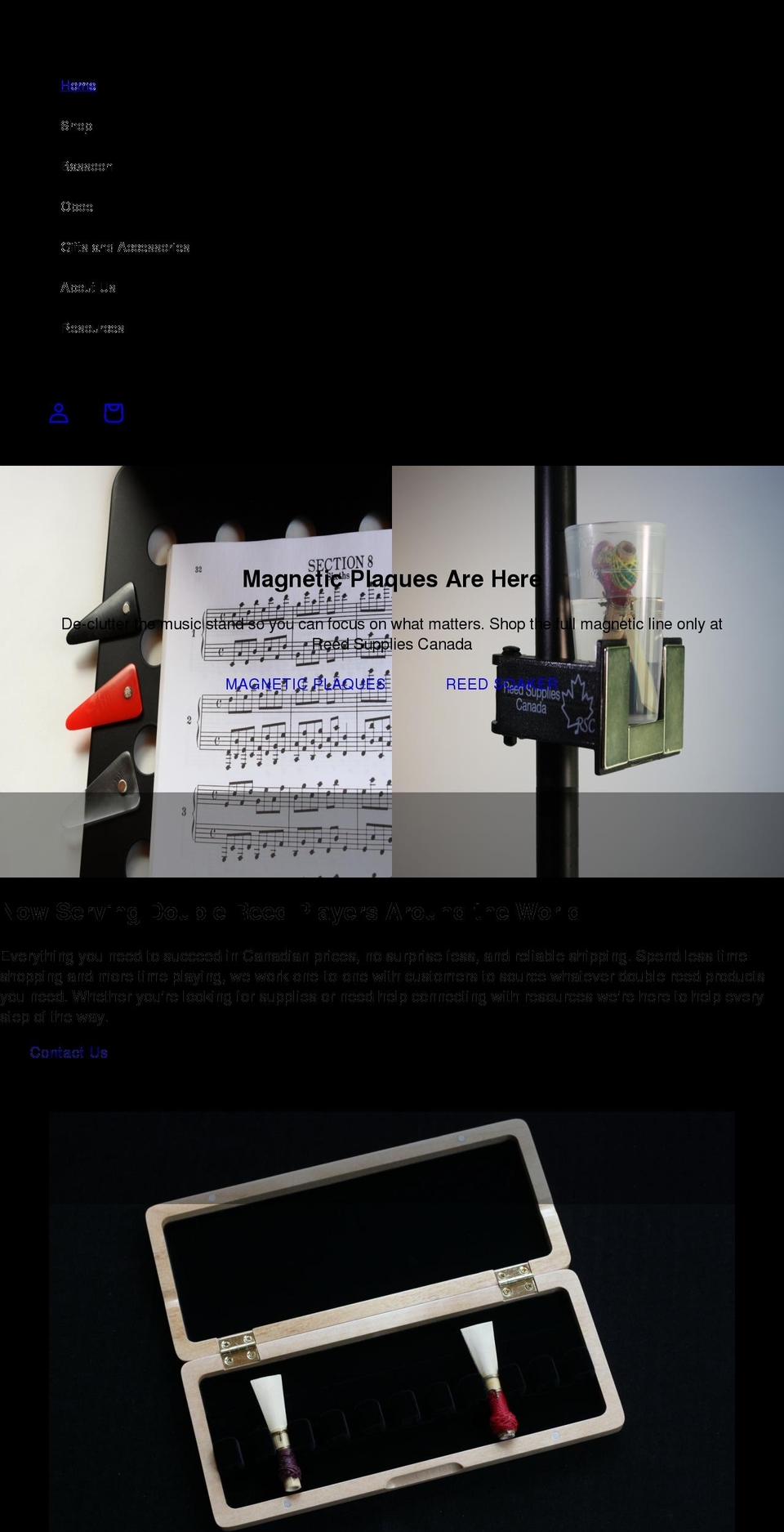 reedsuppliescanada.com shopify website screenshot