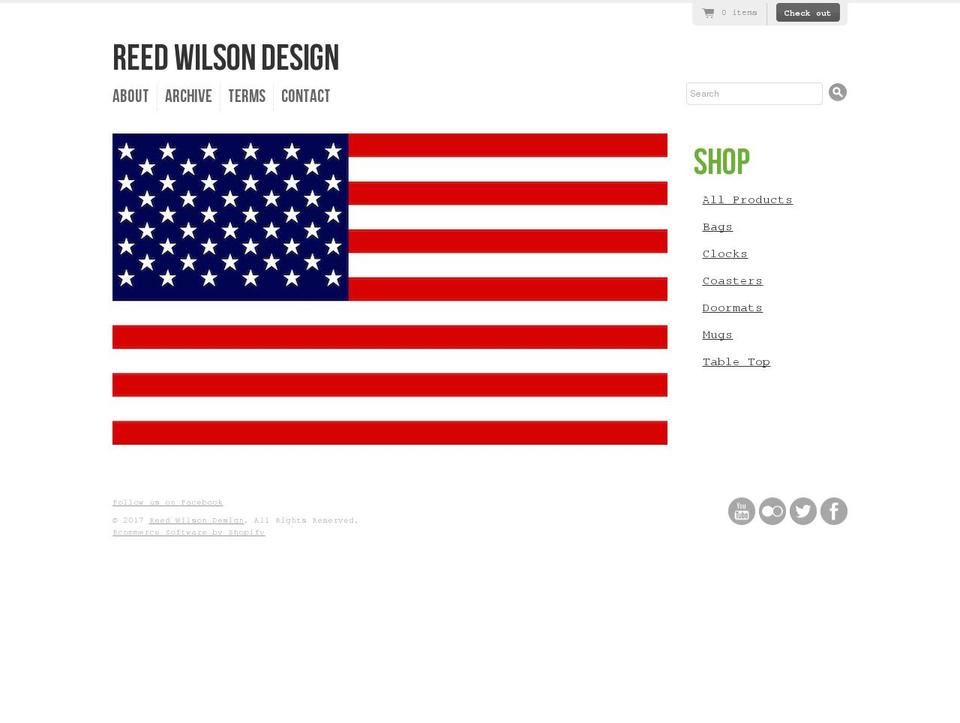 Editions Shopify theme site example reedwilsondesign.com