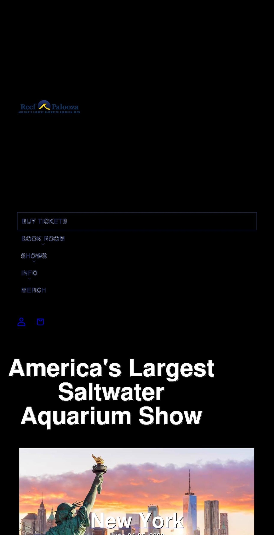 reefapaloozashow.net shopify website screenshot
