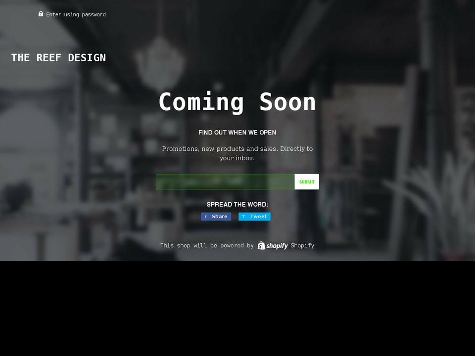 reefdesign.net shopify website screenshot