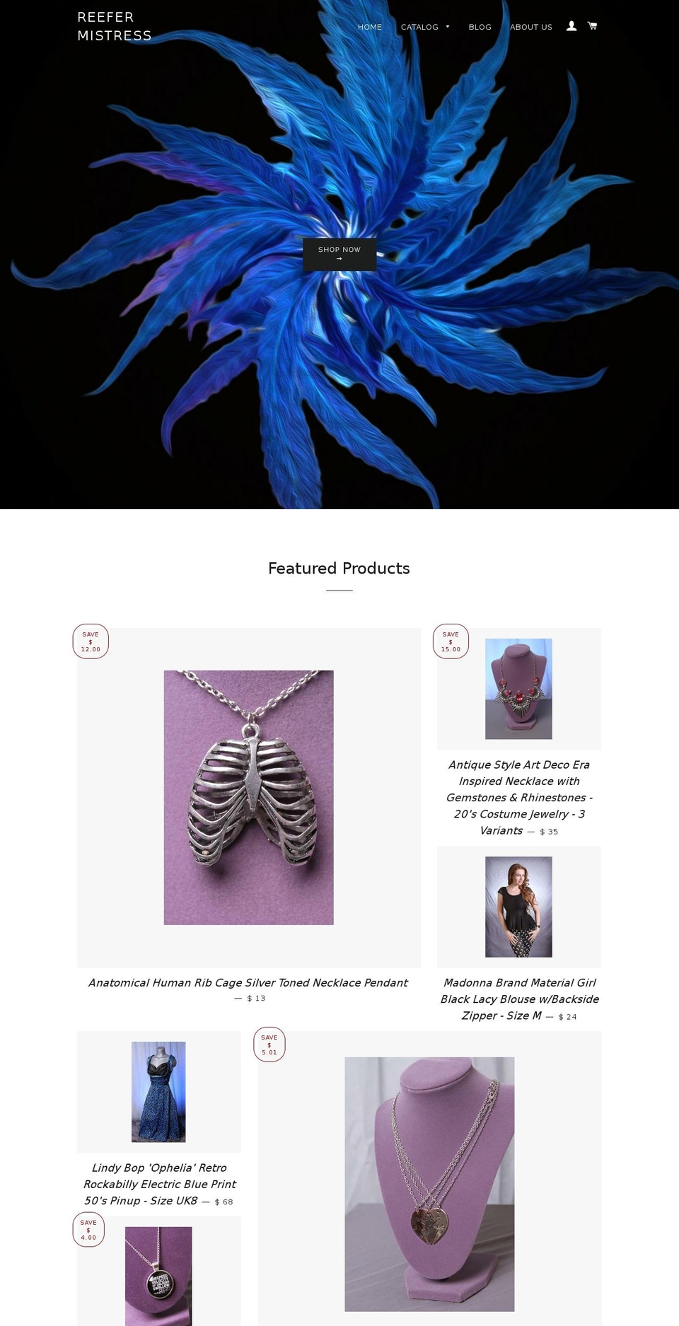 reefermistress.com shopify website screenshot