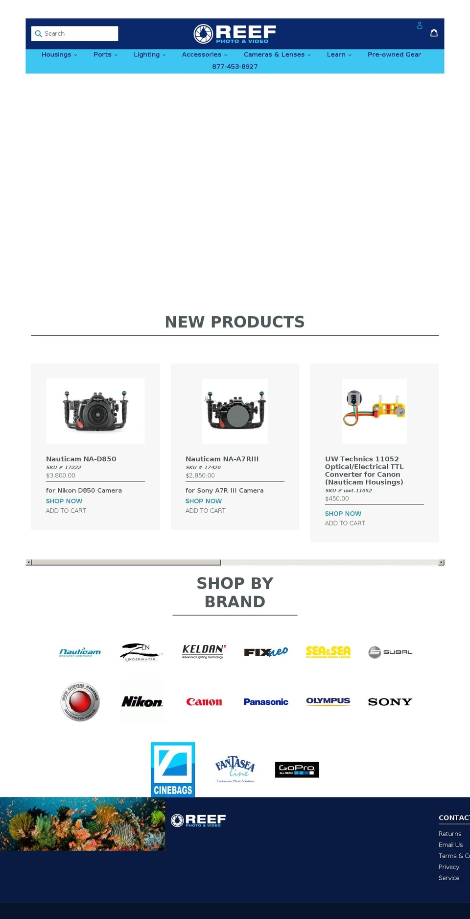 Inferno |1.1 Shopify theme site example reefphoto.com