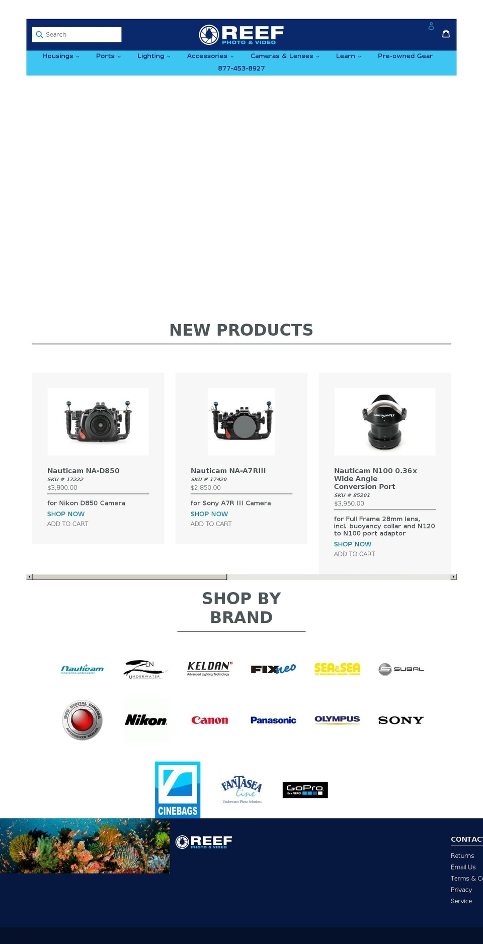 Inferno |1.1 Shopify theme site example reefphoto.net