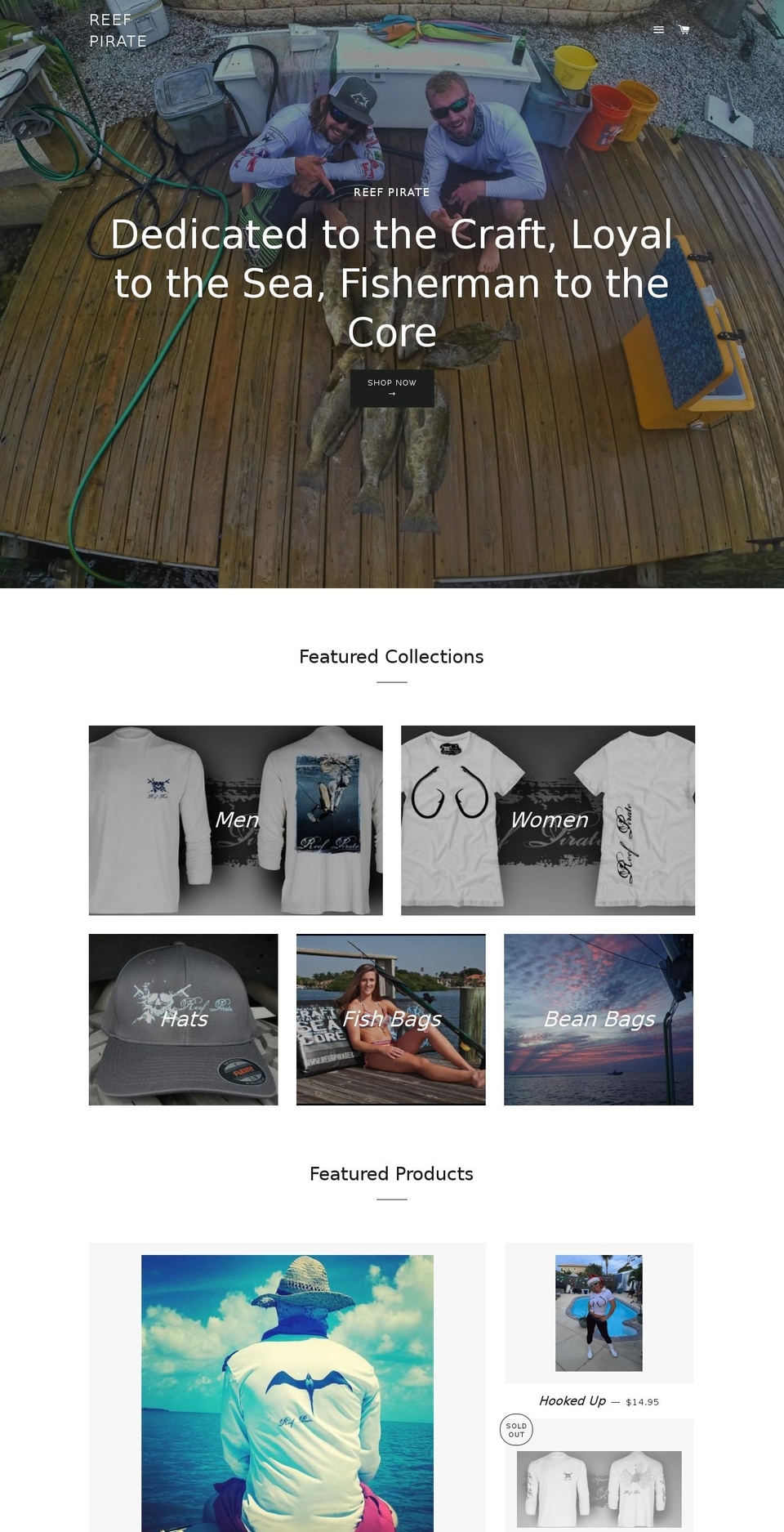 reefpirate.com shopify website screenshot