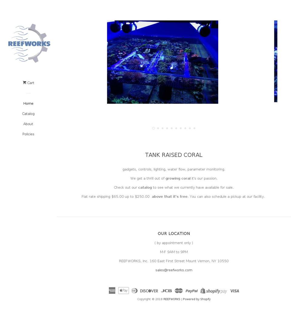 reefworks.com — Shopify storefront screenshot