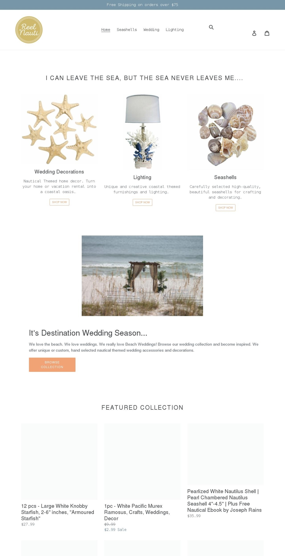 reel-nauti.com shopify website screenshot