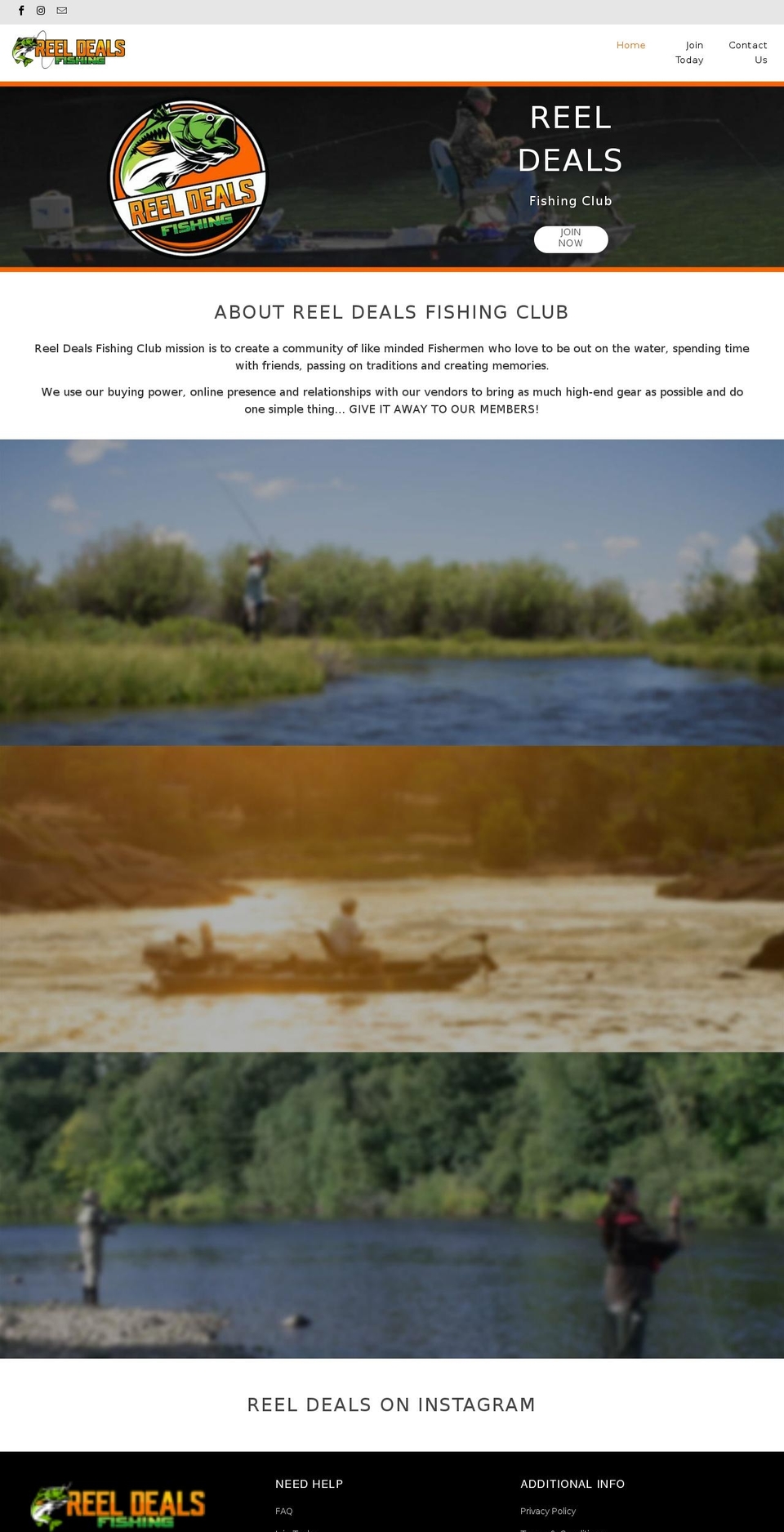 reeldealsfishing.com — Shopify storefront screenshot