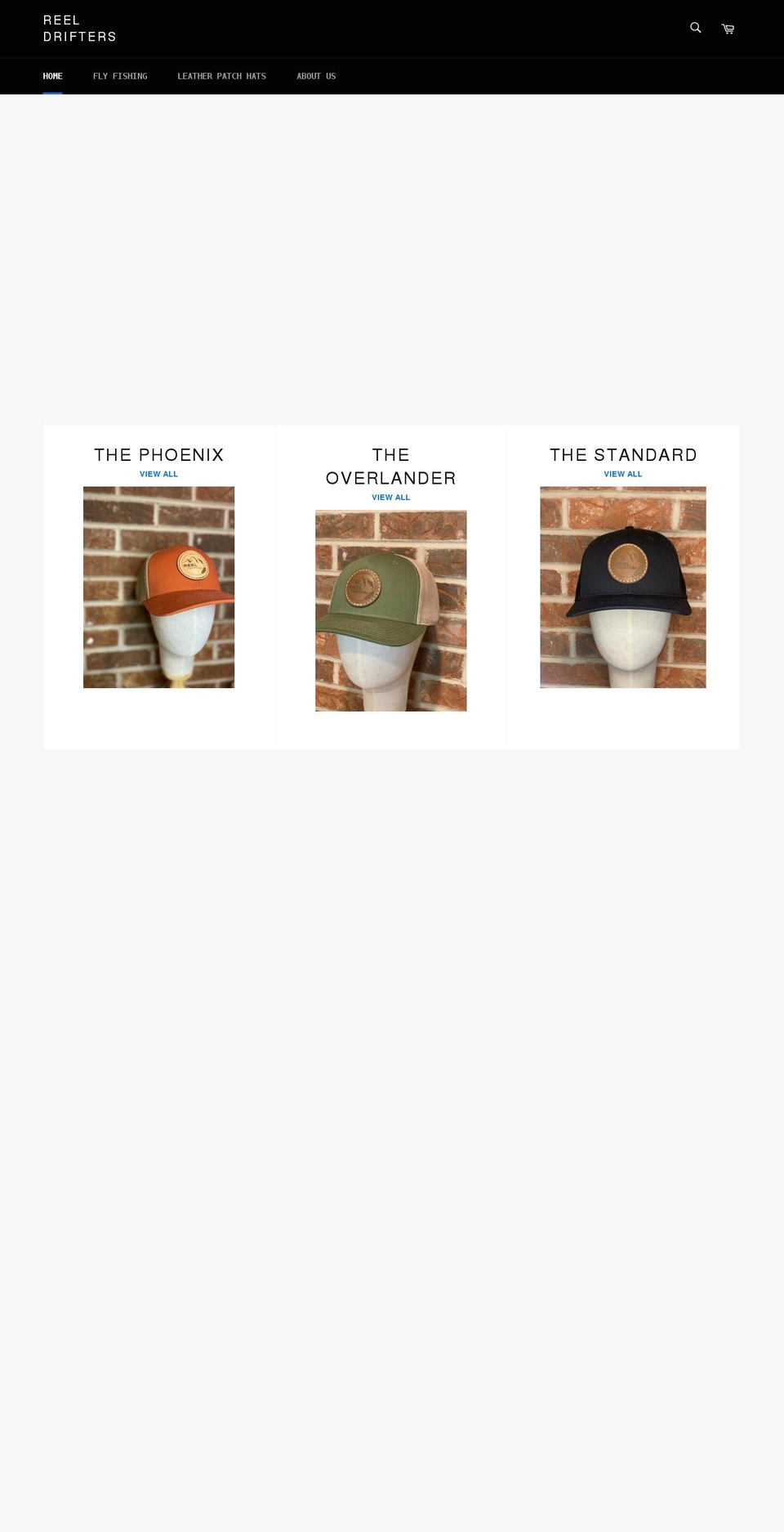 reeldrifters.com shopify website screenshot