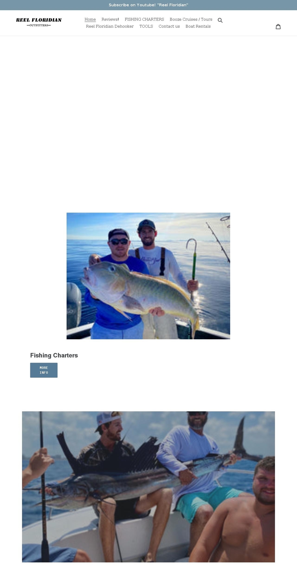 reelfloridianfishing.com shopify website screenshot
