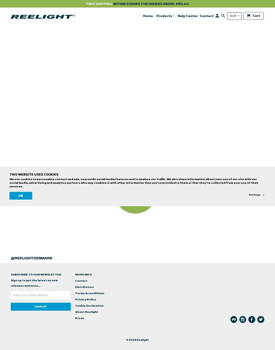 reelight.com shopify website screenshot