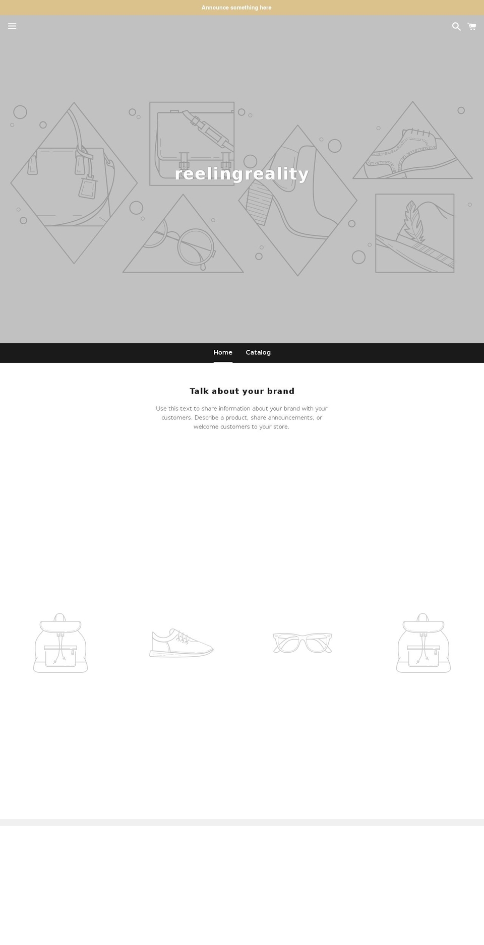 reelingreality.com shopify website screenshot