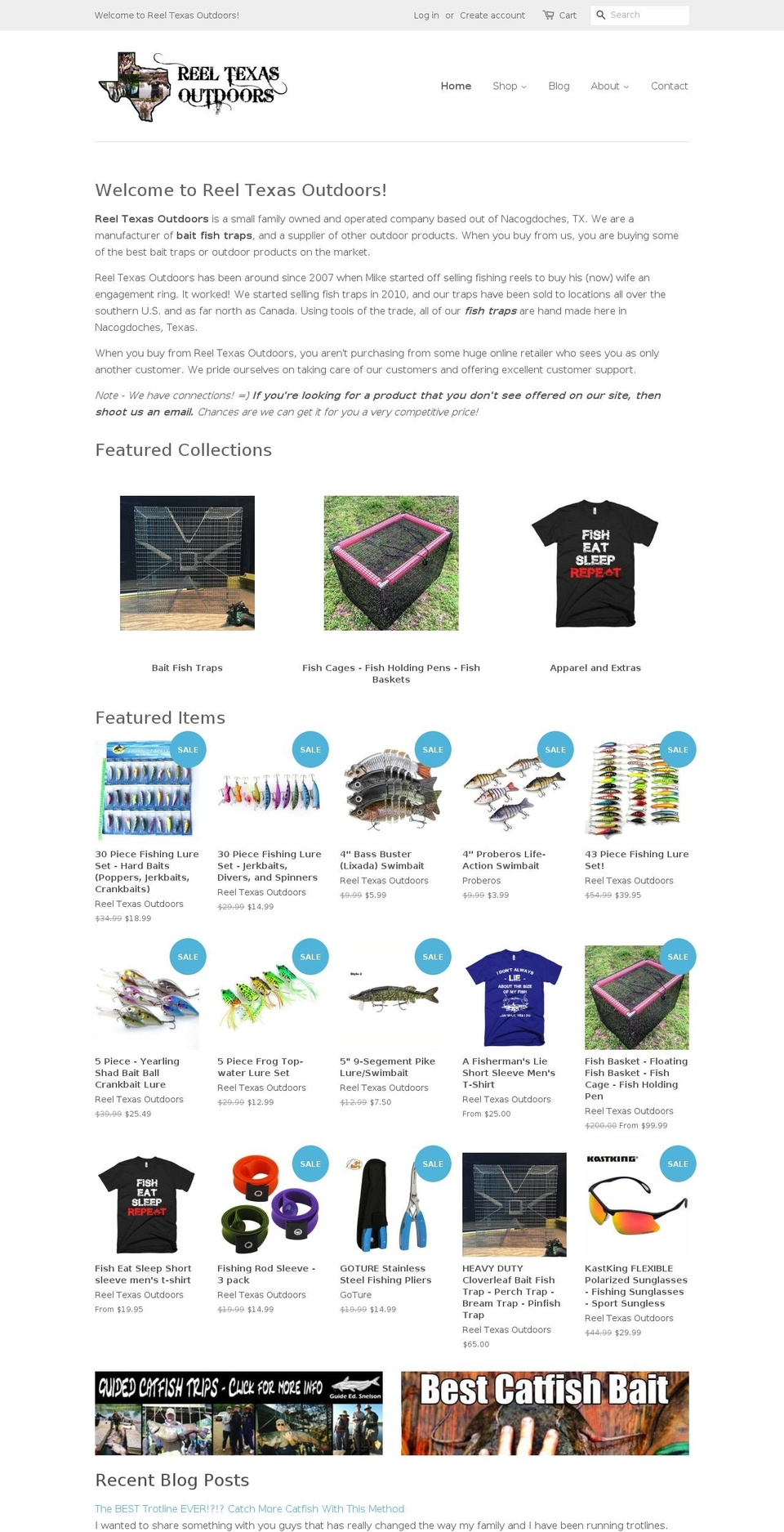 reeltexasoutdoors.com shopify website screenshot