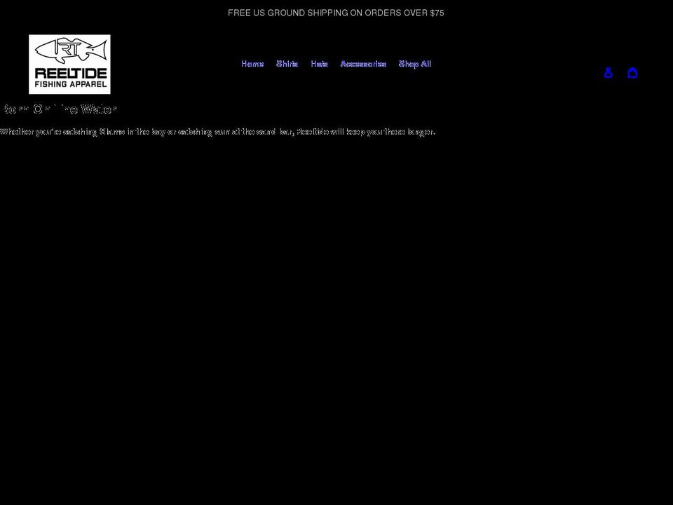 reeltidefishing.com shopify website screenshot
