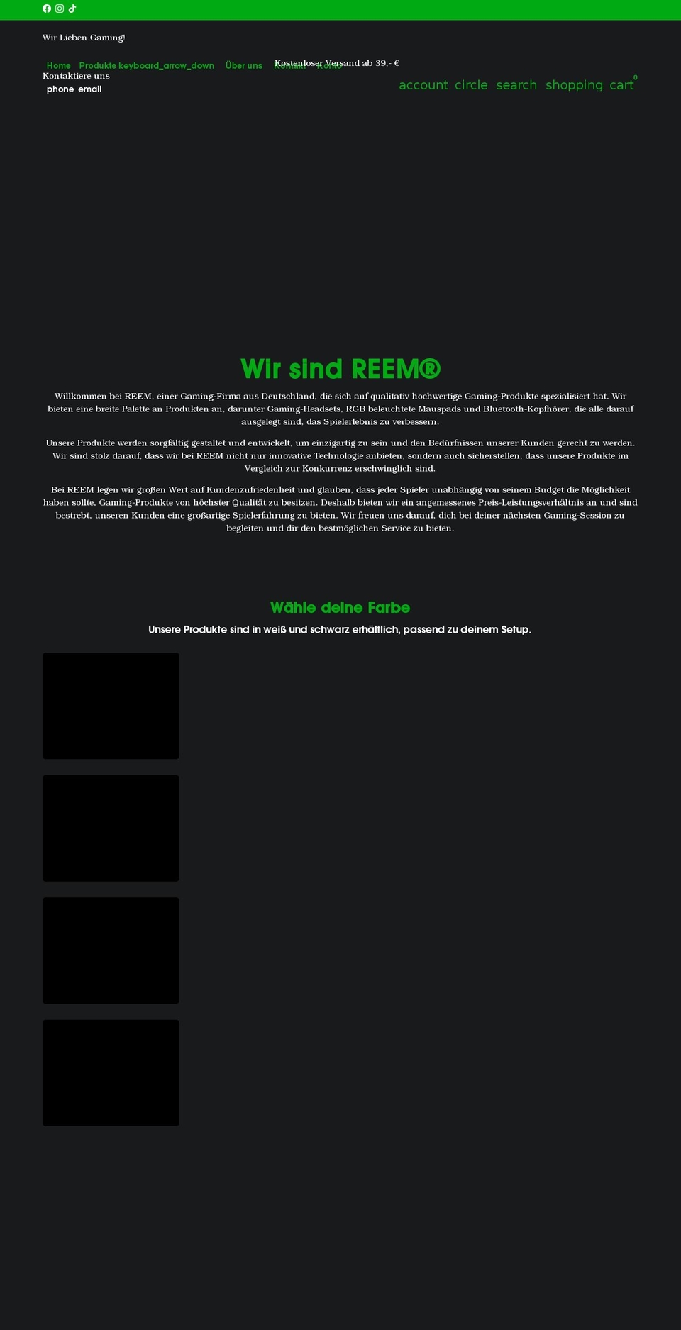 reem.de shopify website screenshot