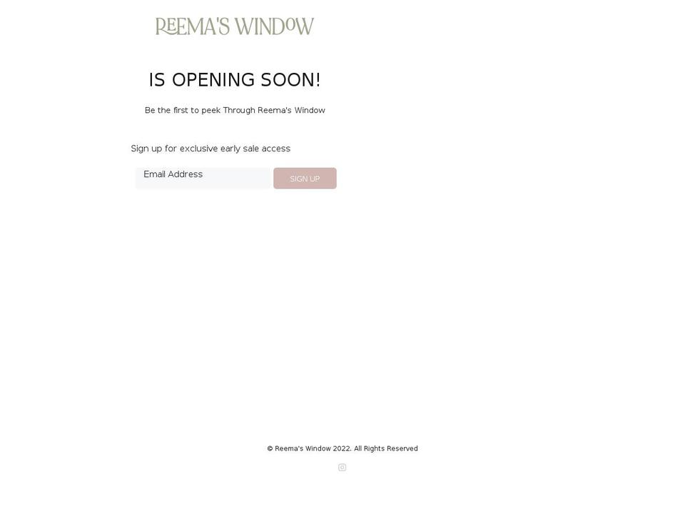 reemawindow.com shopify website screenshot