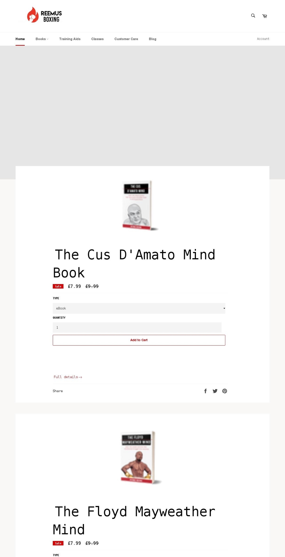 reemus-boxing.myshopify.com shopify website screenshot