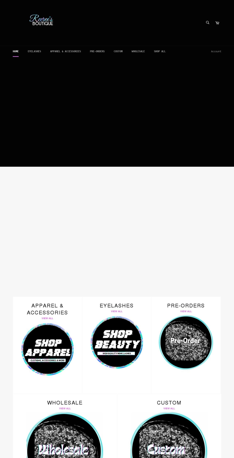 reereesboutique.com shopify website screenshot