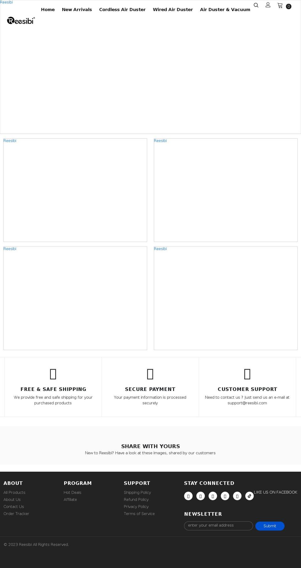 reesibi.com shopify website screenshot