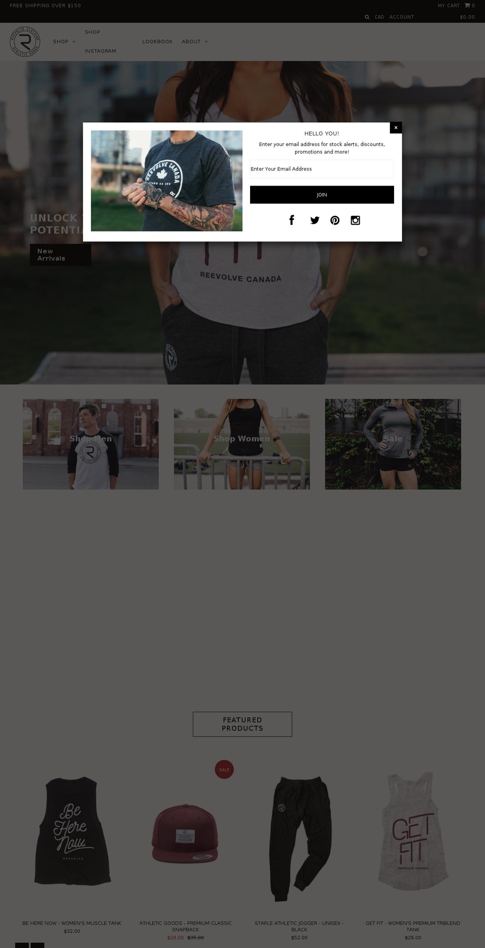 reevolveclothing.com shopify website screenshot