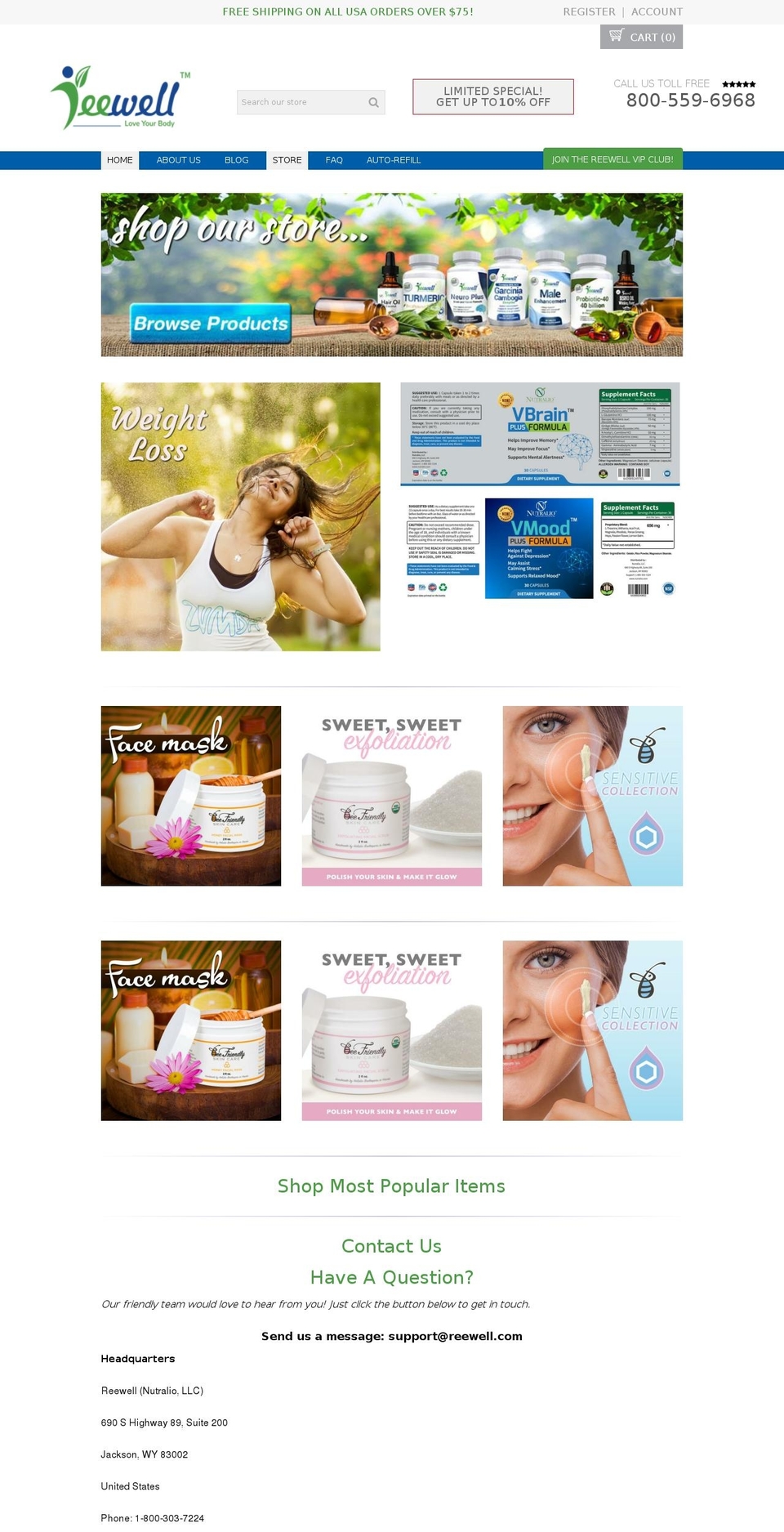 proven-profitable-theme-9-2-1 Shopify theme site example reewell.com
