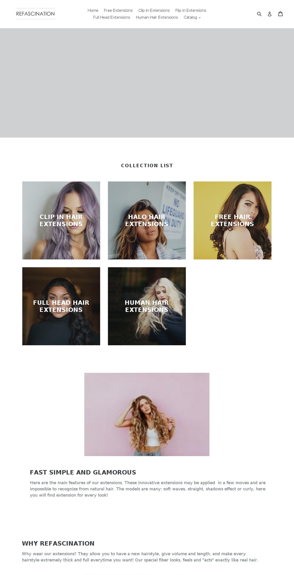 refascination.com — Shopify storefront screenshot