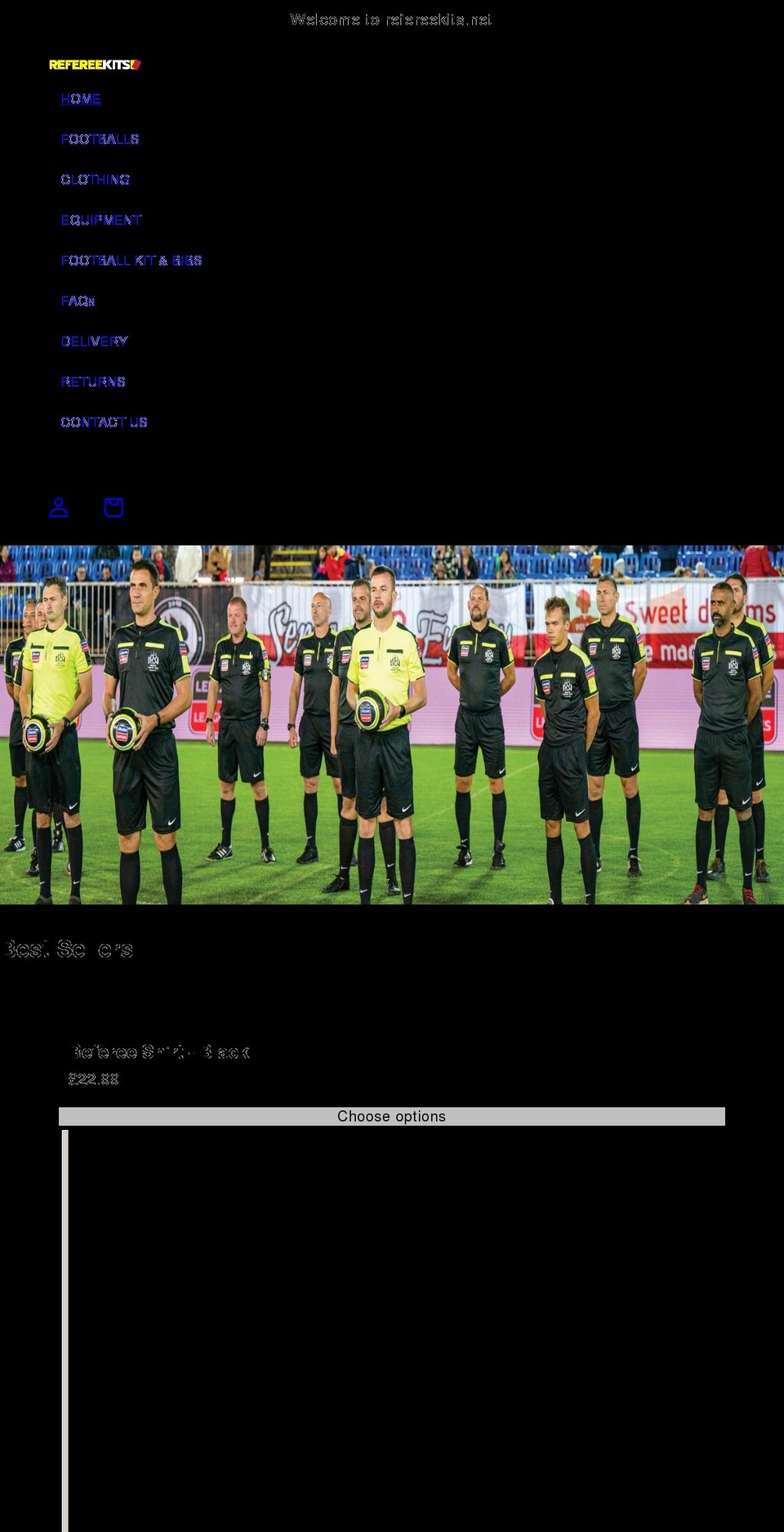 refereekits.net shopify website screenshot