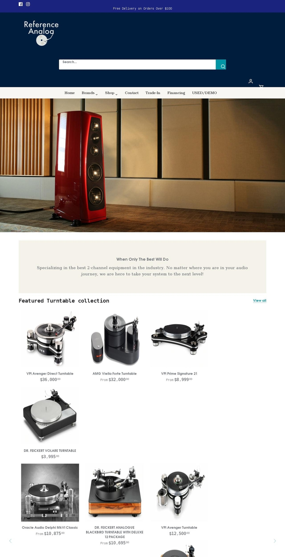 referenceanalog.com shopify website screenshot