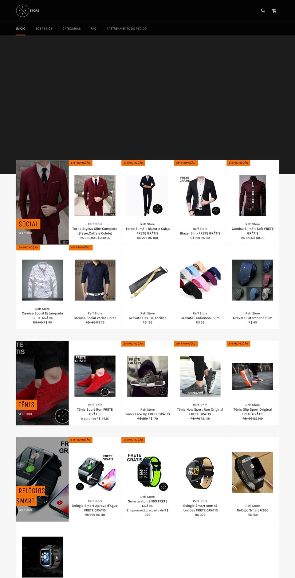 reffstore.com shopify website screenshot