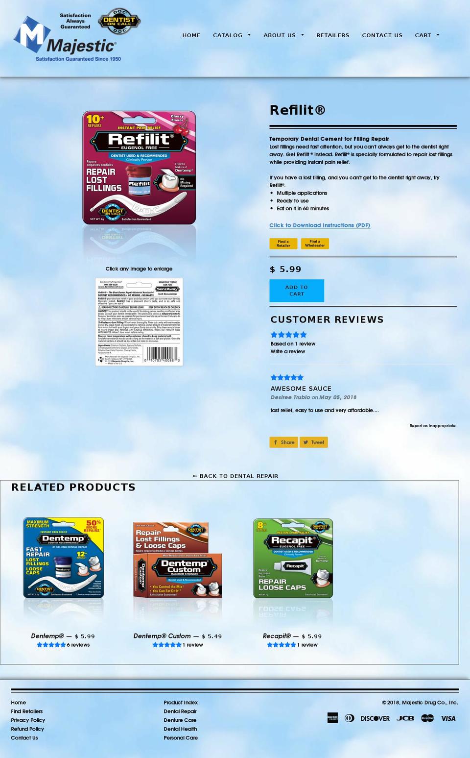 refilit.com — Shopify storefront screenshot
