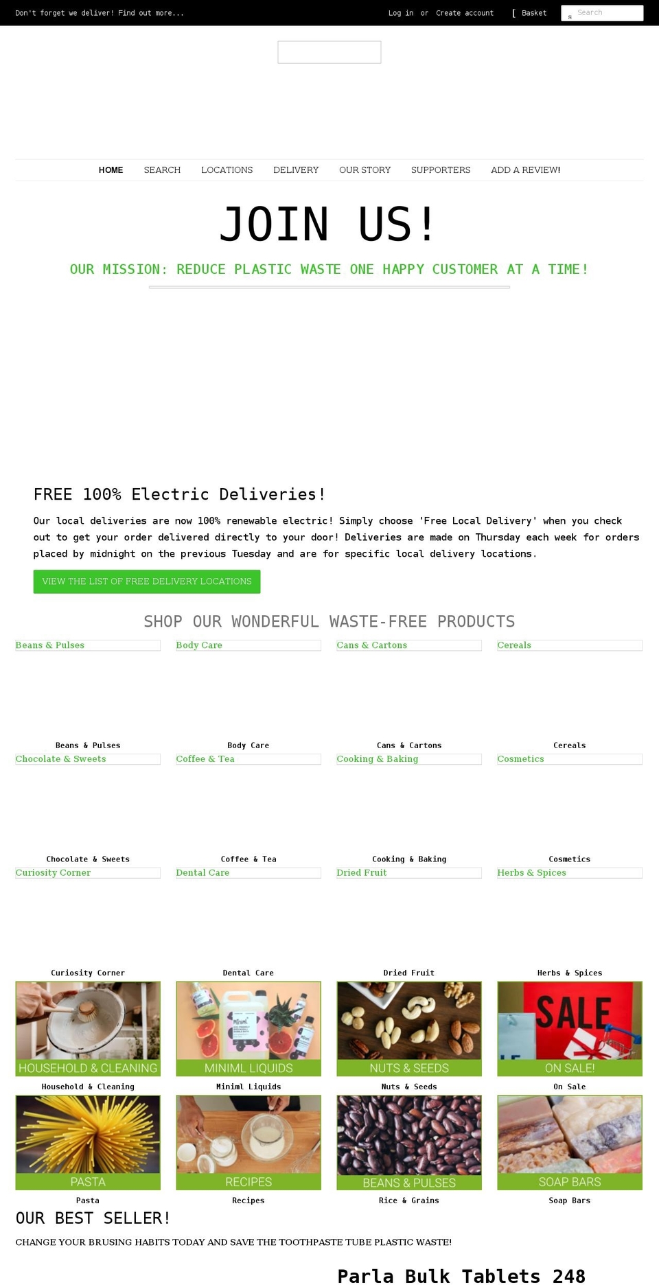 refillcabin.co.uk shopify website screenshot