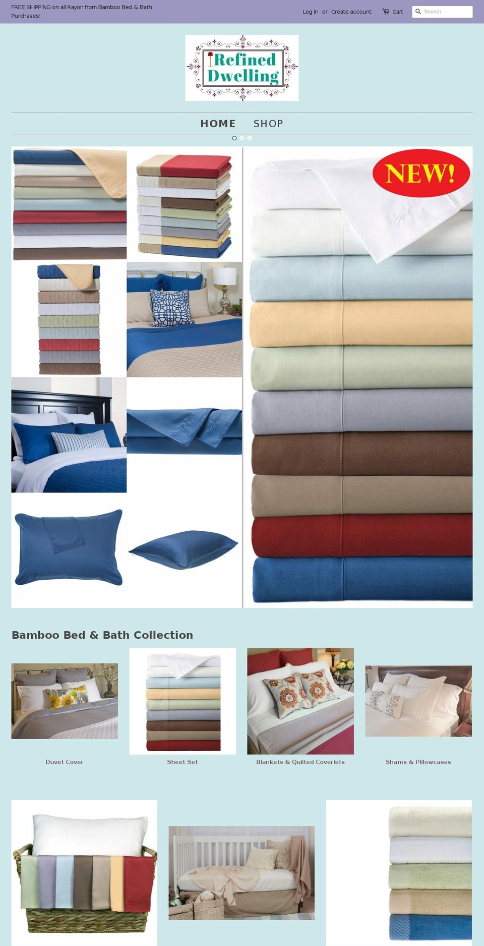 refineddwelling.com — Shopify storefront screenshot