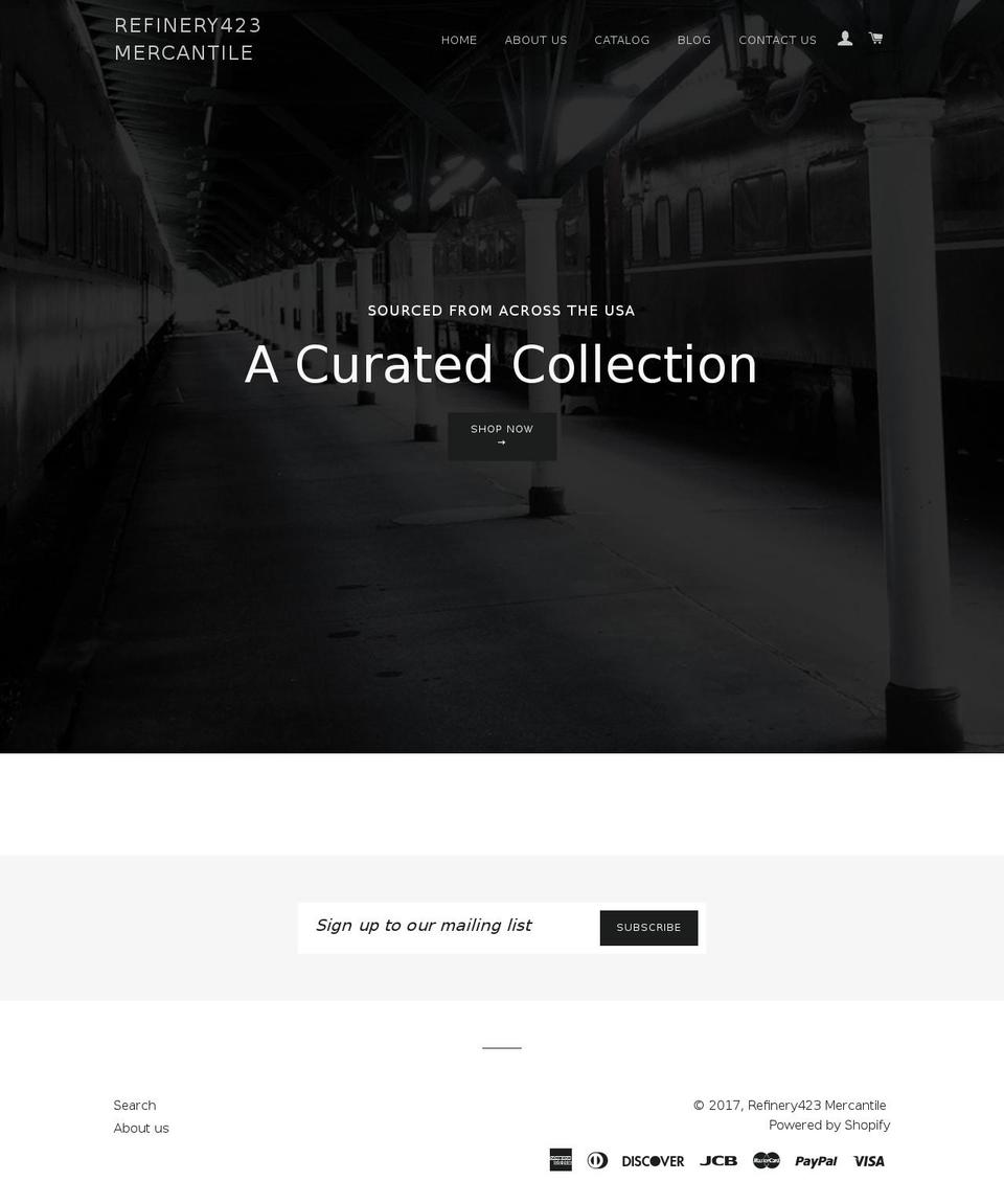 refinery423.com shopify website screenshot