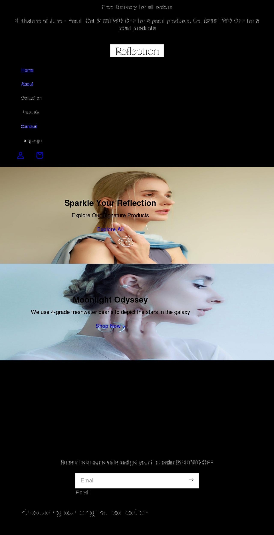 reflection-uk.com — Shopify storefront screenshot